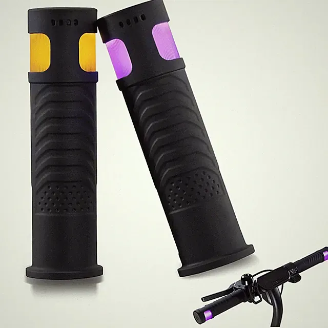 12 LED Models Rechargeable Handlebars Grips Shockproofed Bike Handlebars Grips
