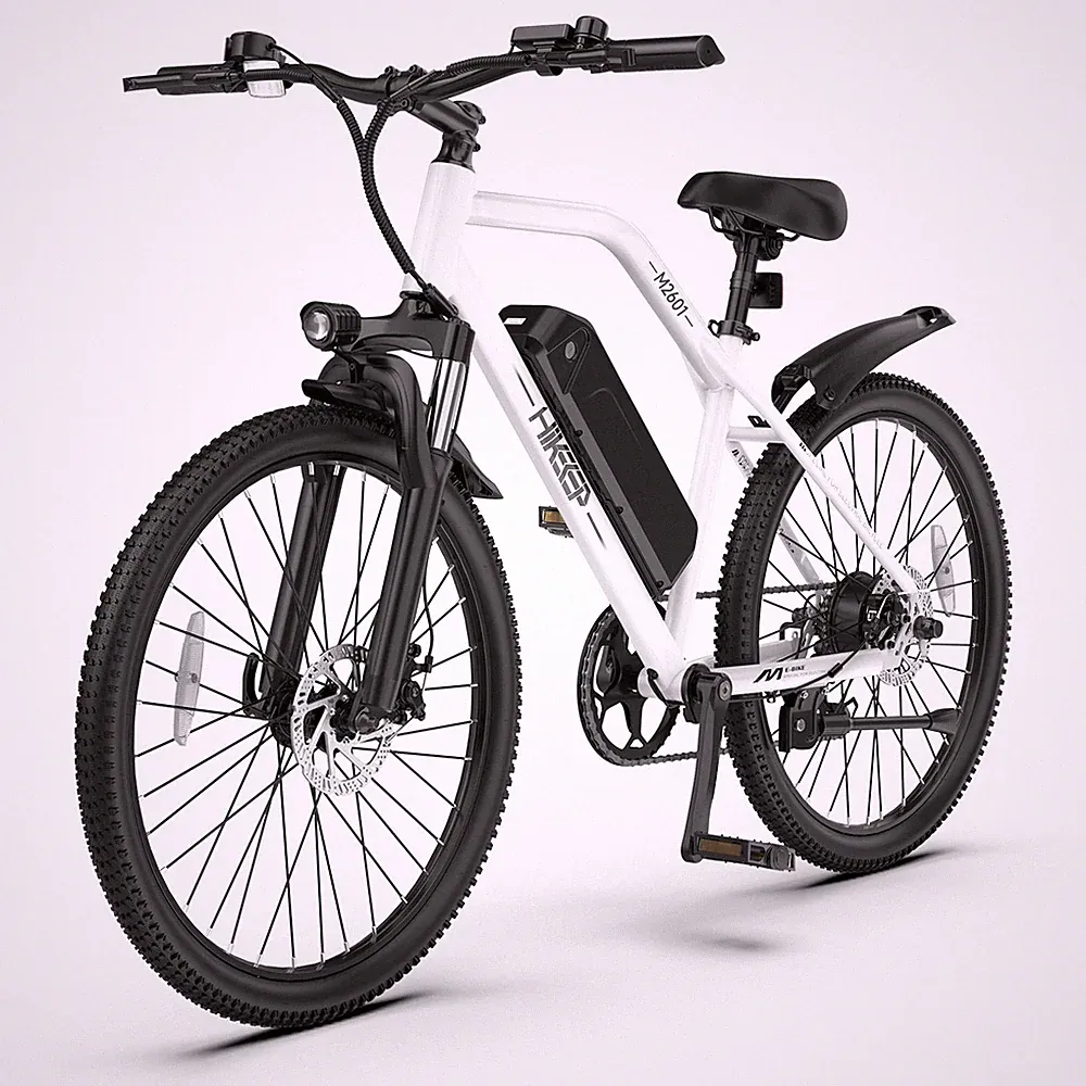26" Commuting Bike 500W Peak Electric Bike 48V 7.8Ah for Adults City E-bike