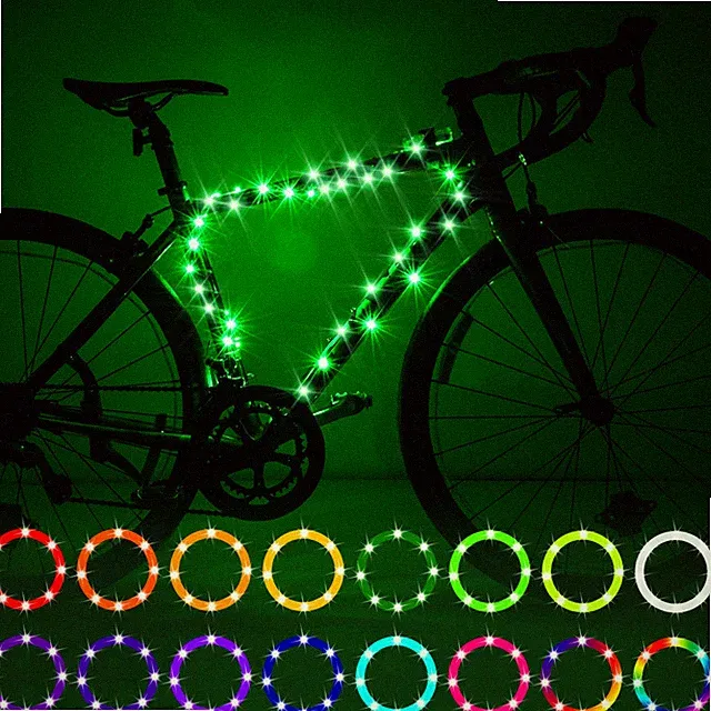 Bike Frame Lights, Remote Control Bicycle Frame Light, 16 Color Change by You...