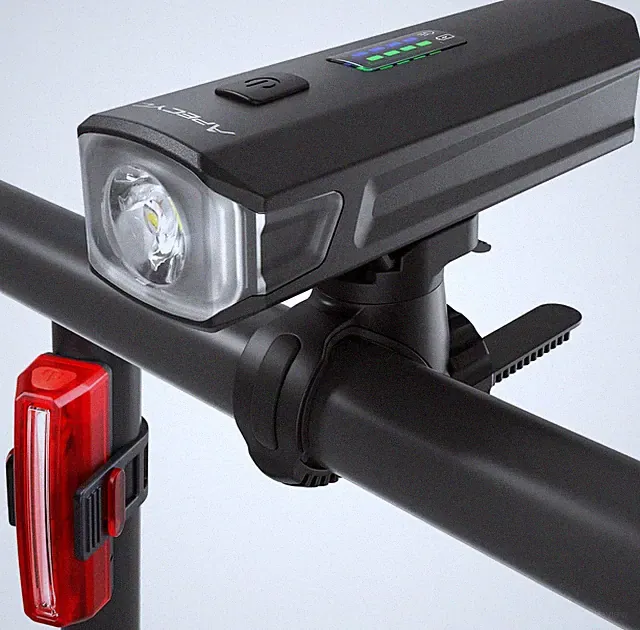 Bike Lights USB-C Rechargeable Bicycle Front Headlight and Rear Taillight with 4