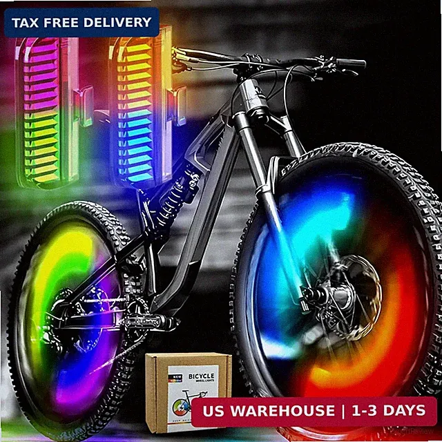 Bike Wheel Lights Rechargeable(2pack), Bicycle Spoke Lights Weatherproof, Adults
