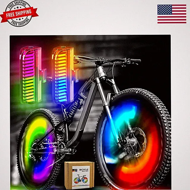 Bike Wheel Lights Rechargeable2pack, Bicycle Spoke Lights Weatherproof, Adult...