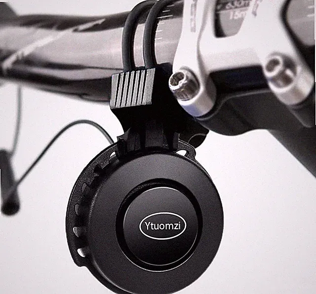 Electric Bike Horn USB Rechargeable Bicycle Bell 120 db Invisible Cycling Ala...