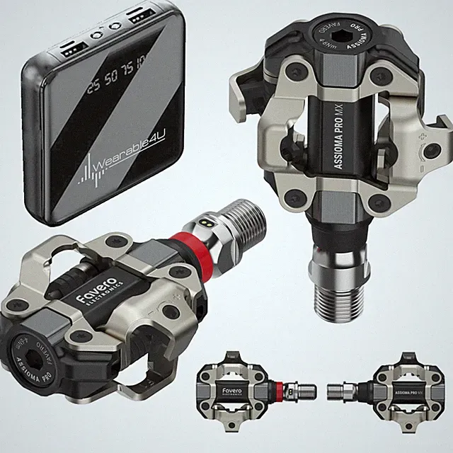 Favero ASSIOMA PRO MX-1 Power Meter Pedals with Power Bank Bundle