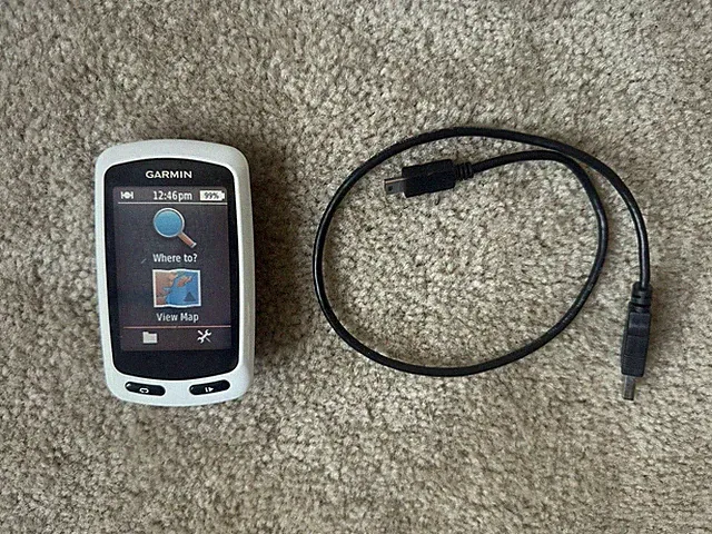 Garmin Edge Touring Bike Cycling Biking GPS Unit Computer + Charger TESTED WORKS