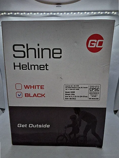 GO Shine LED Adult Bike Helmet Rechargeable Front & Back Lights Adjustable