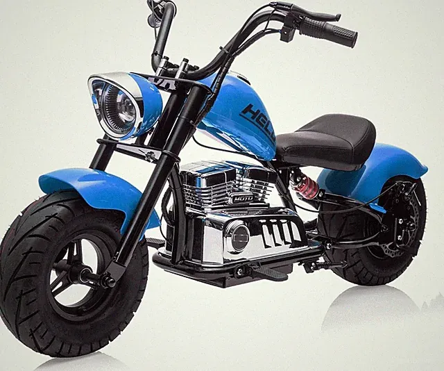 High-Speed Kids Electric Dirt Bike 16mph 350W Motor Leather Seat Training Wheels