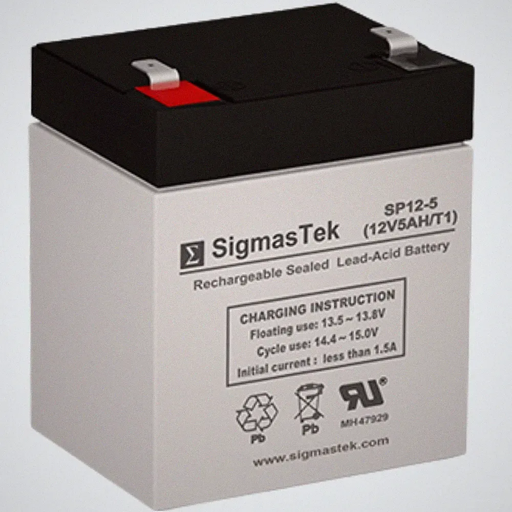 Precor Recumbent Bike C842 Gym Battery, 12V 5Ah F1 SLA AGM SigmasTek Replacement