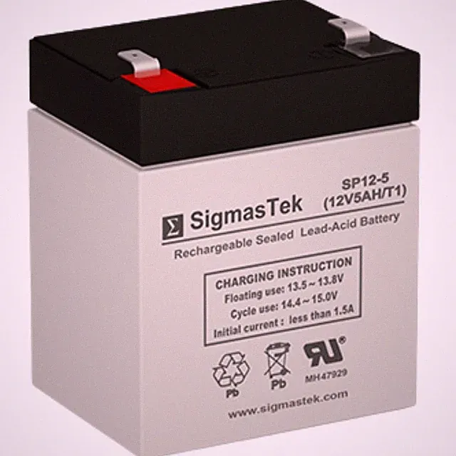 Precor Recumbent Bike C842i Gym Battery 12V 5Ah F1 SLA AGM SigmasTek Replacement