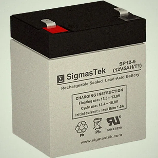 Precor Recumbent Bike C846 Gym Battery, 12V 5Ah F1 SLA AGM SigmasTek Replacement