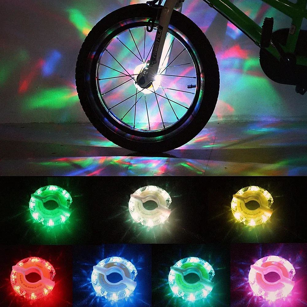 Rechargeable Bike Wheel Light - A16 Cool Led Bicycle Tire Light for Kids Adul...