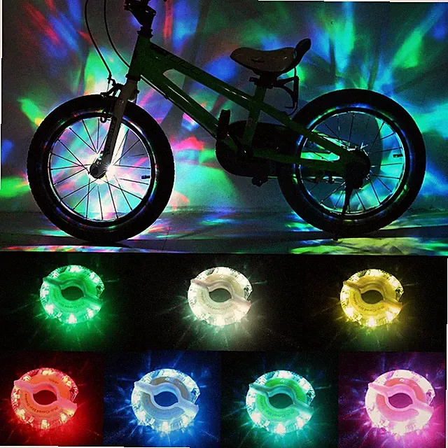 Rechargeable Bike Wheel Lights - A16 Cool Led Bicycle Tire Lights, Safety Kids A