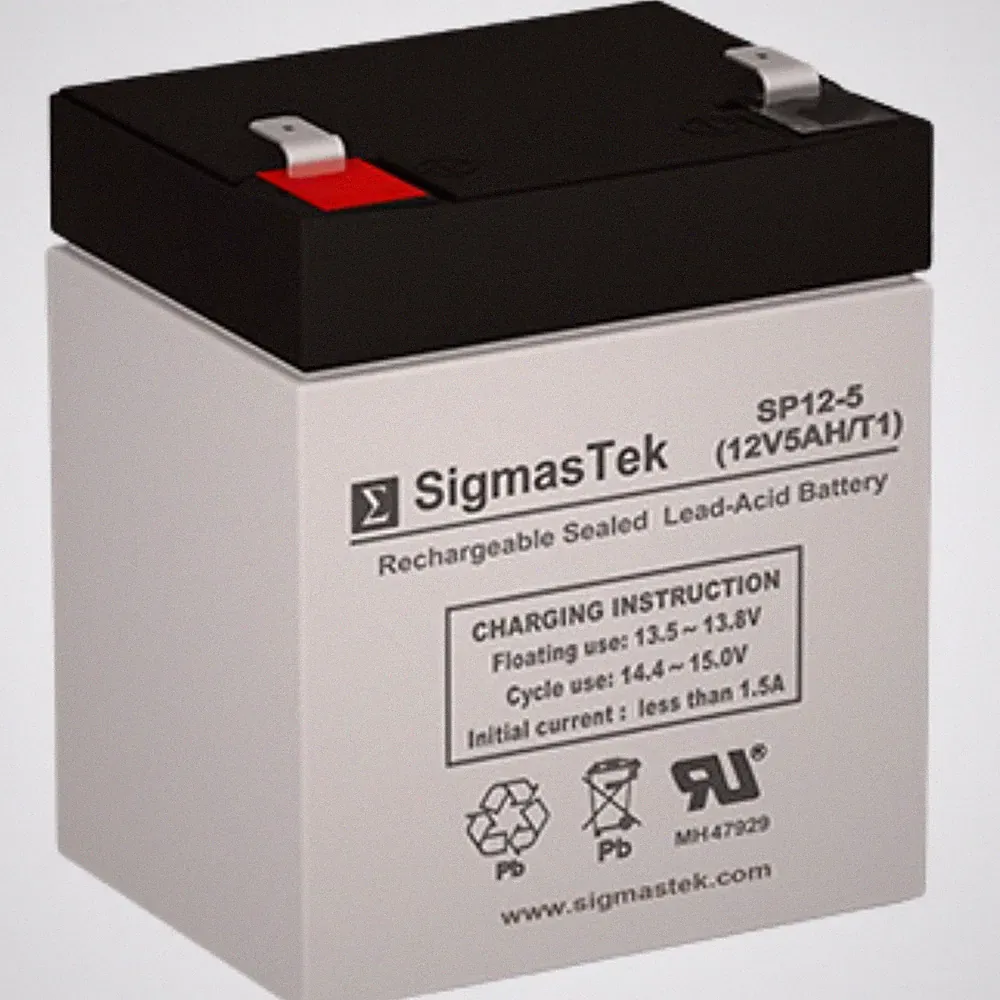 SigmasTek Replacement for Precor Recumbent Bike C842 Gym Battery SLA AGM 12V 5Ah