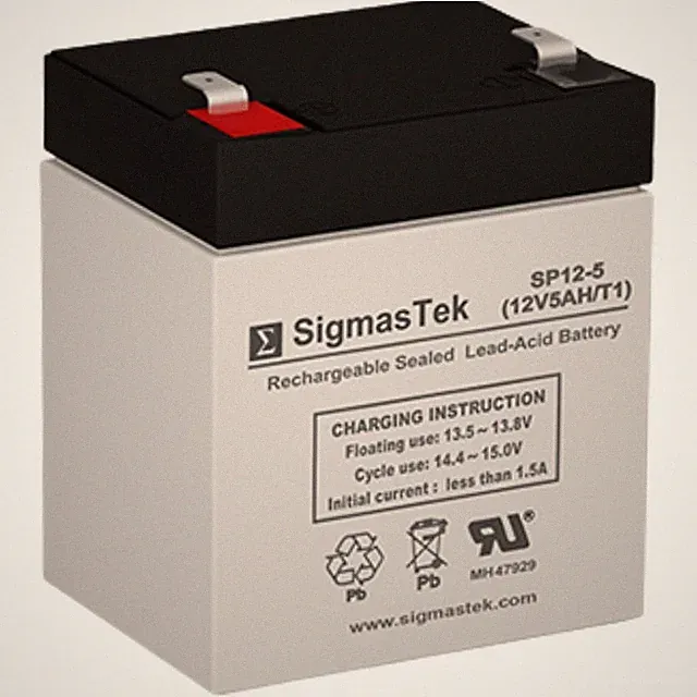 SigmasTek Replacement for Precor Recumbent Bike C842i Gym Battery, SLA 12V 5Ah