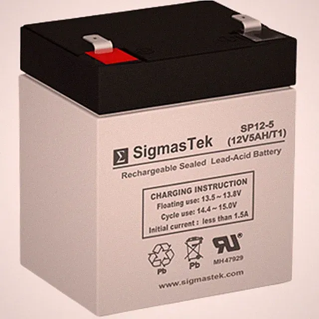 SigmasTek SP12-5 (T1) SLA Replacement for Precor Recumbent Bike C842 Gym Battery