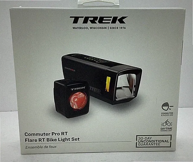 TREK Commuter PRO RT Flare Bike Light Set USB Rechargeable 5252796 *NEW BRIGHT*