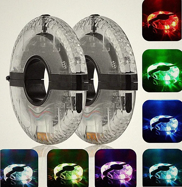 Upgrade Cycling Hub Light - Waterproof USB Rechargeable Bike Wheel Lights